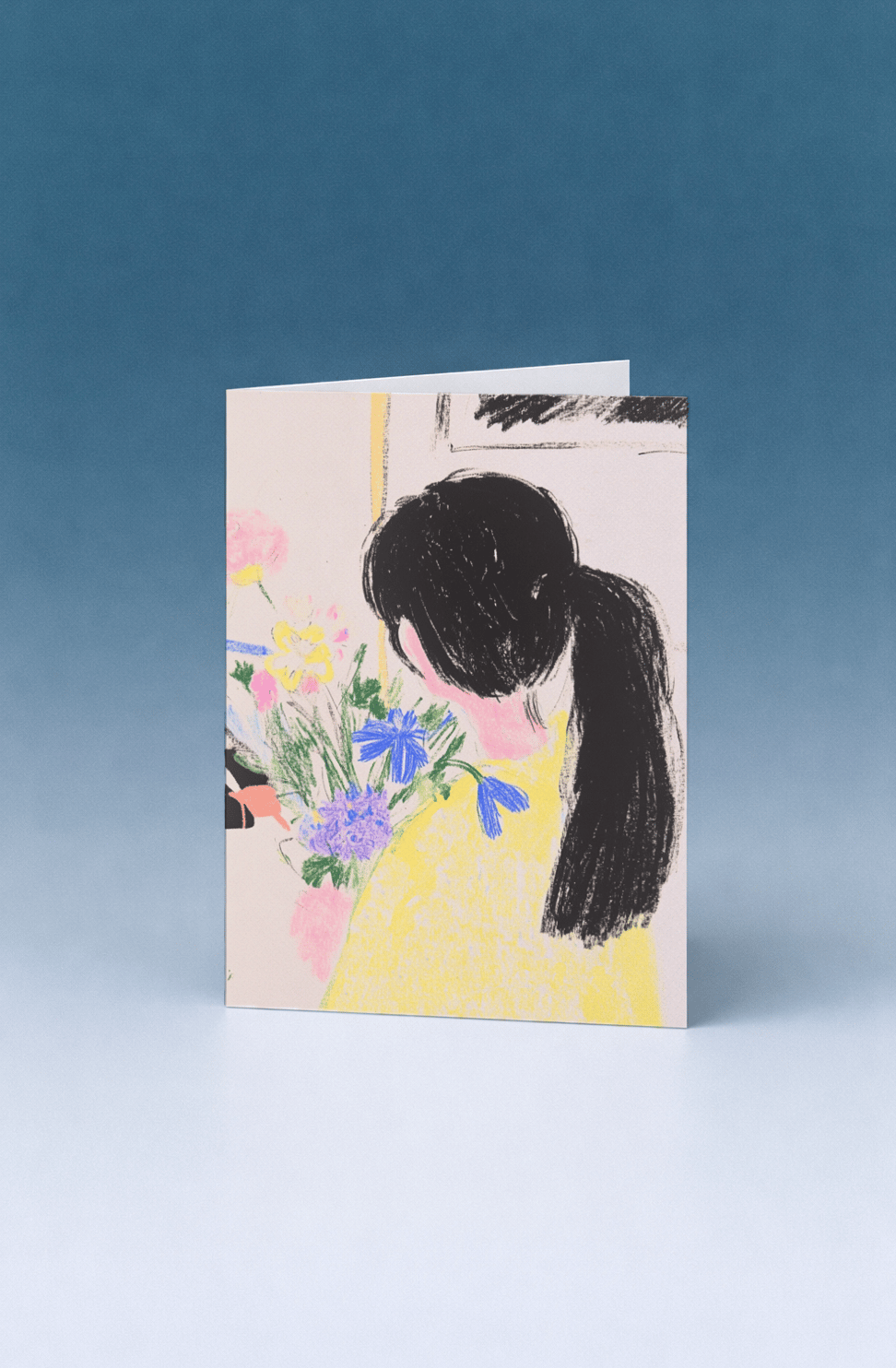 Back View Bouquet Card mockup 5