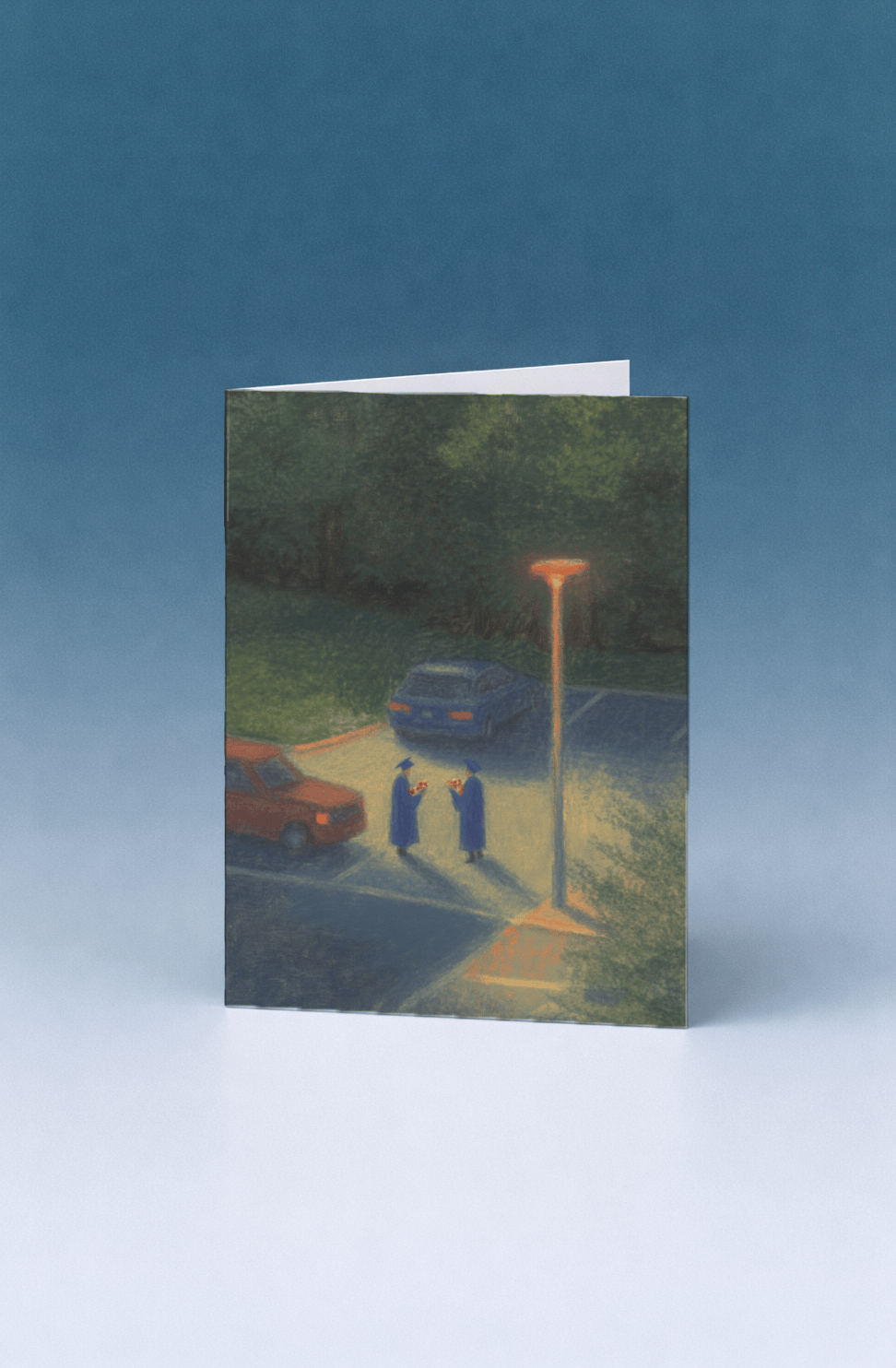 Caps And Goodbyes Under Streetlight mockup 5