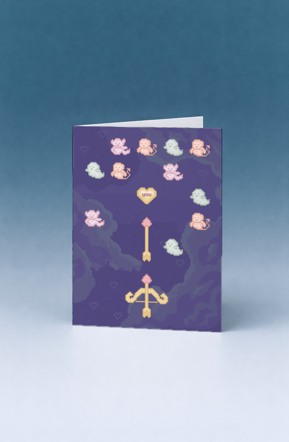 Cupid’s Arcade Love Card mockup 5