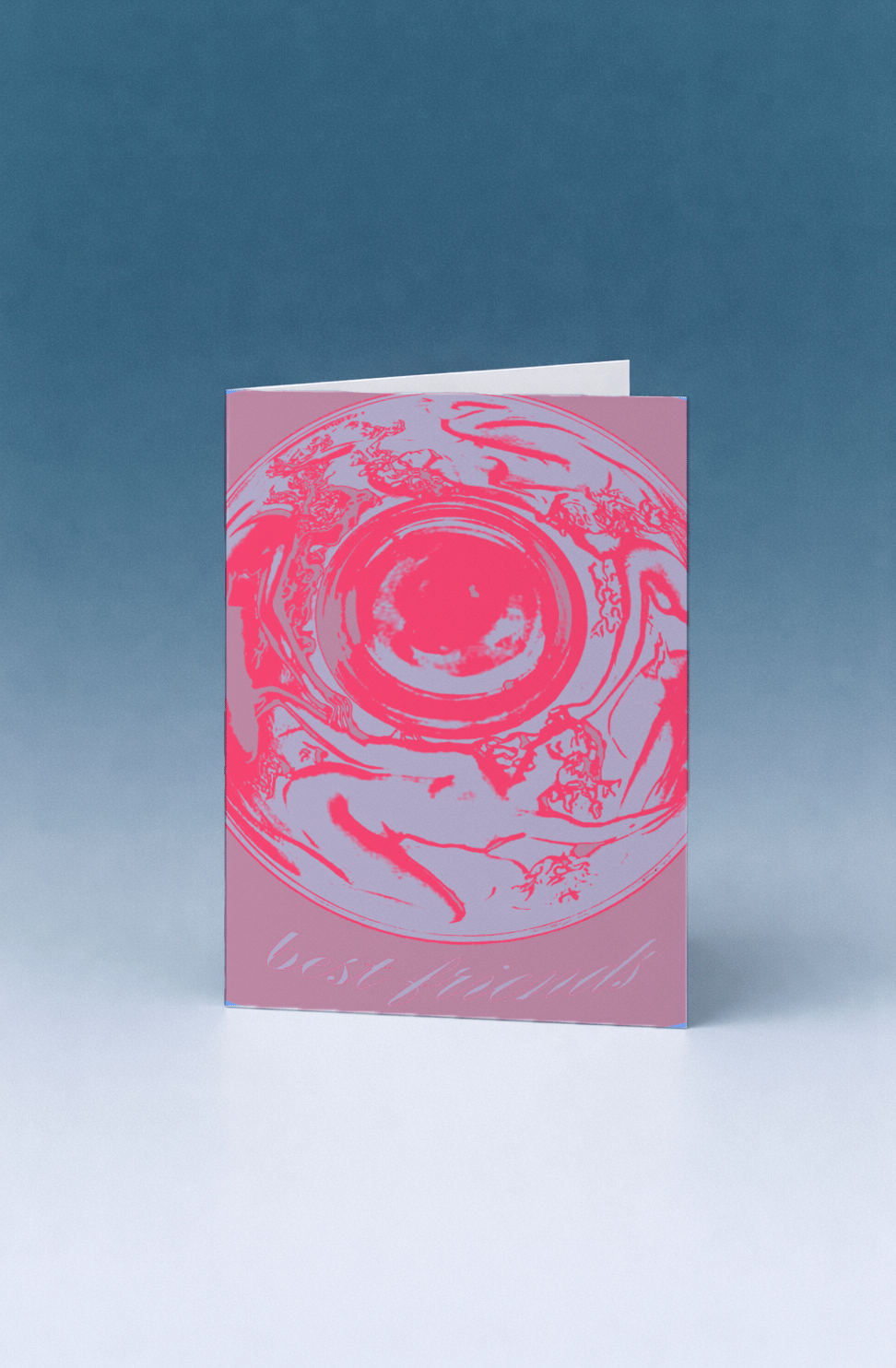 Best Friends Psychedelic Vortex Card mockup 5