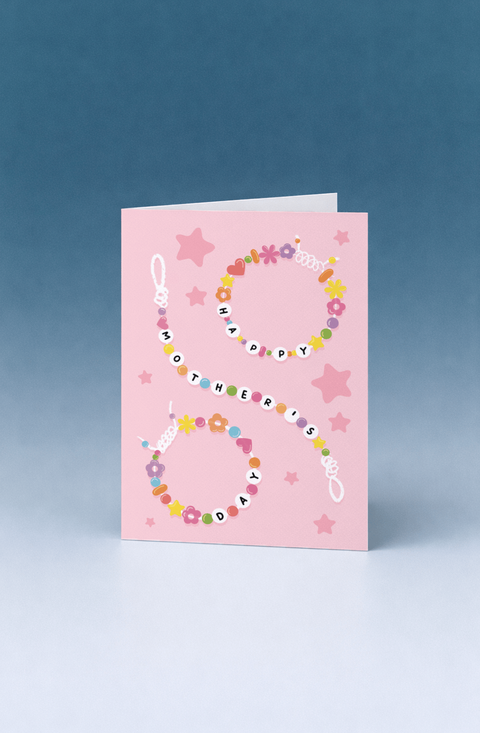 Beaded Bracelet Happy Mother’s Day Card mockup 5