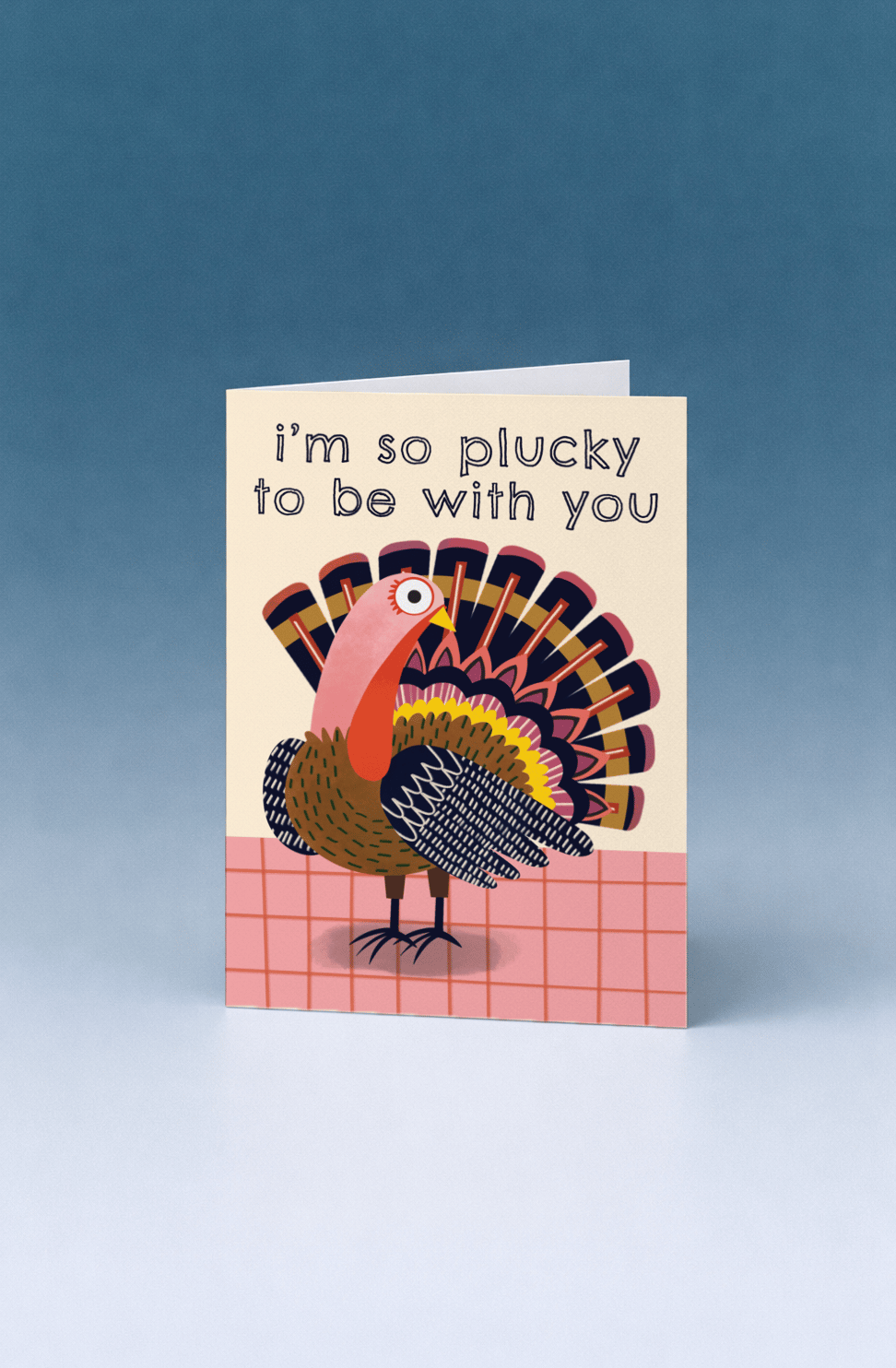 Plucky to Be with You Card mockup 5