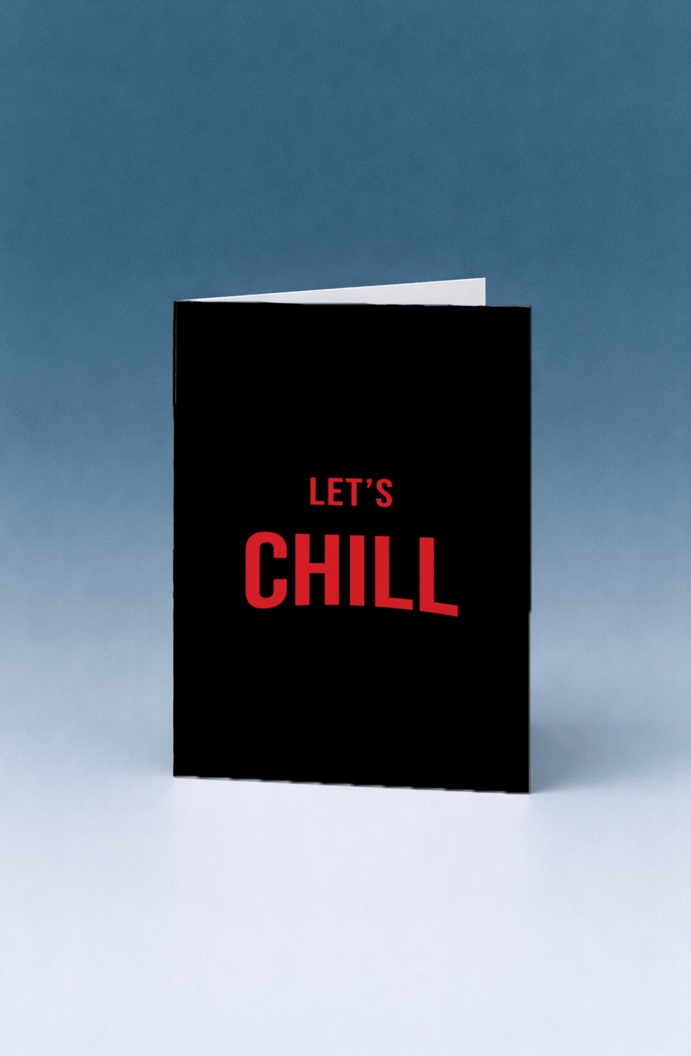 Let's Chill Card mockup 5