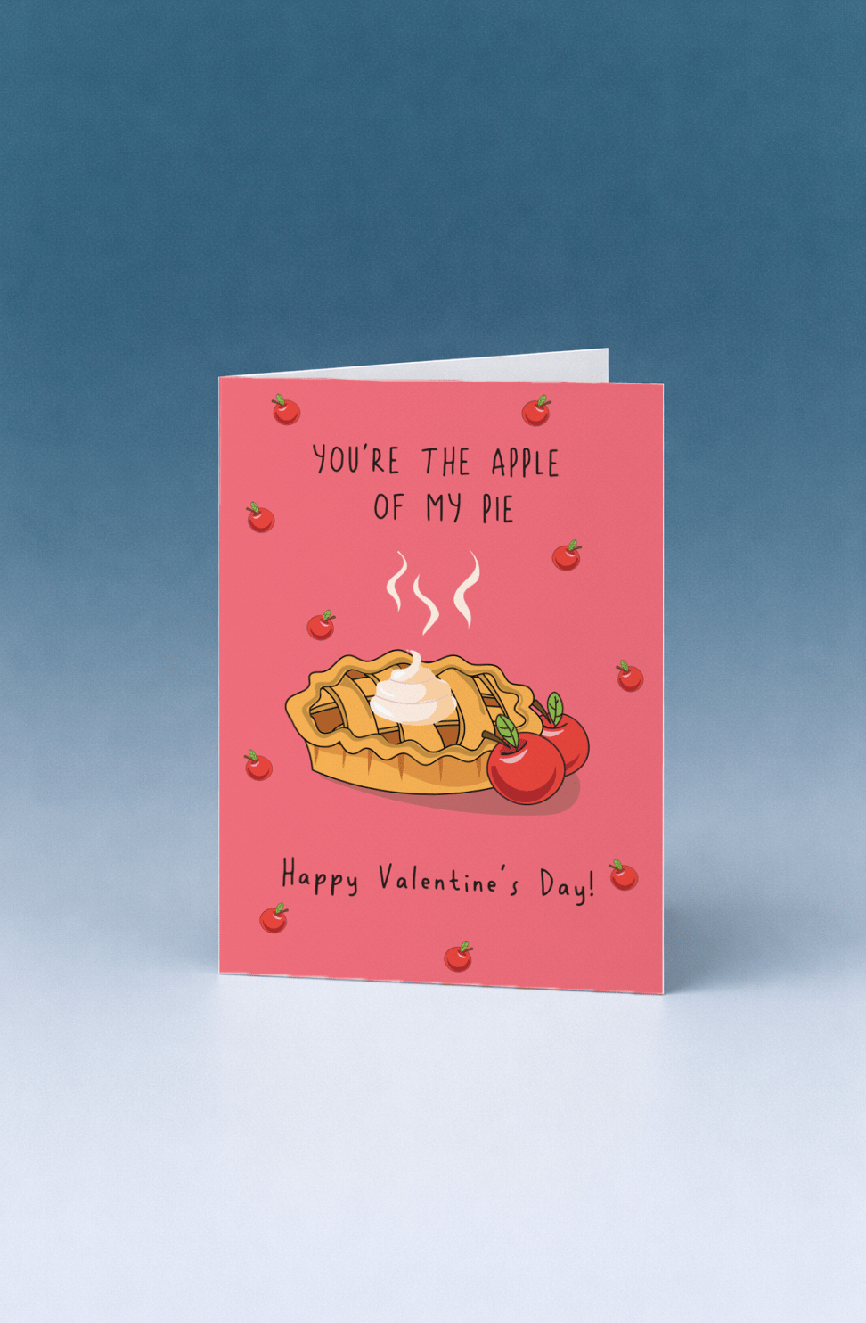 Apple of My Pie Valentine's Day Card mockup 5