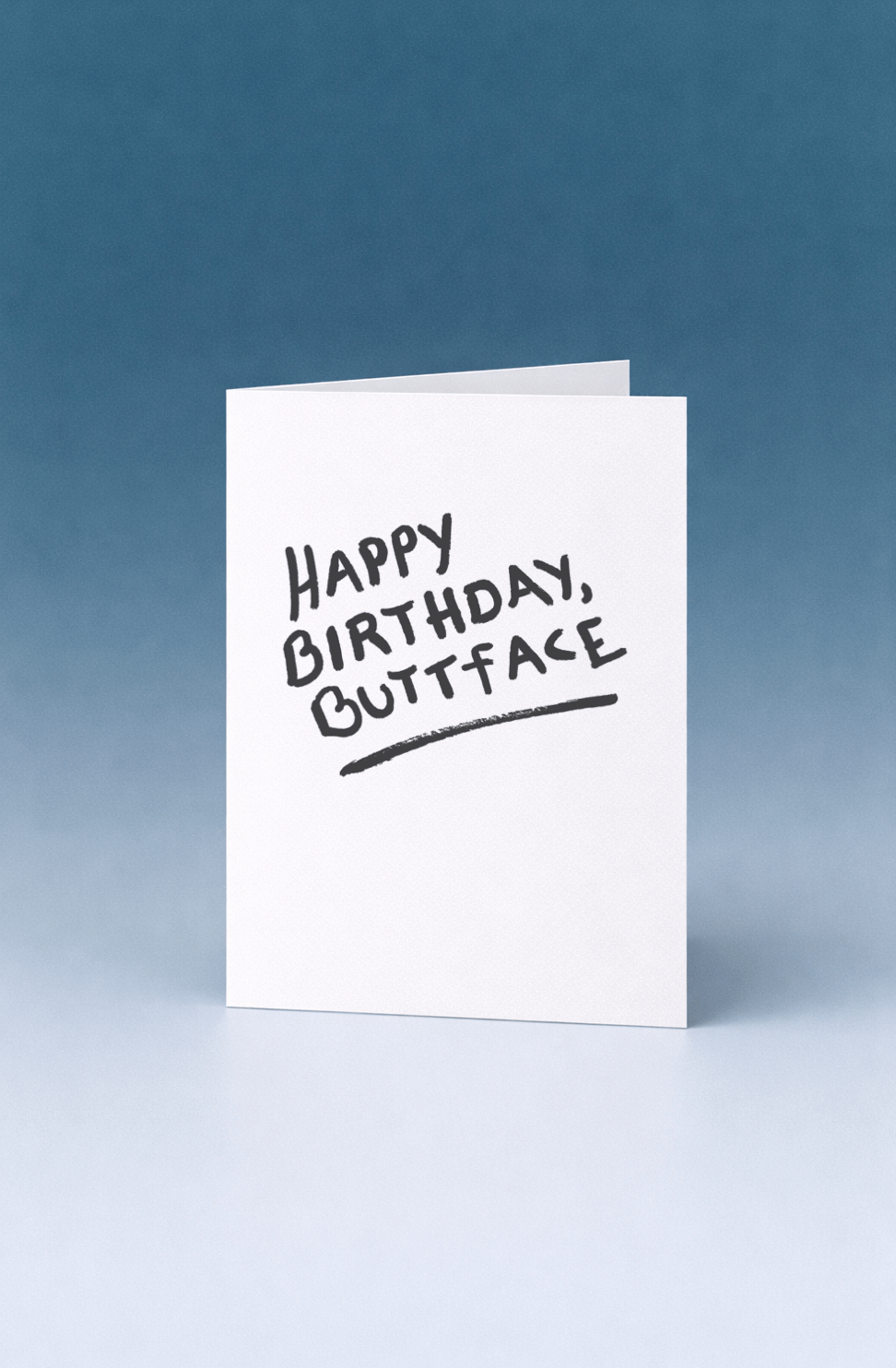 Happy Birthday Buttface Card mockup 5