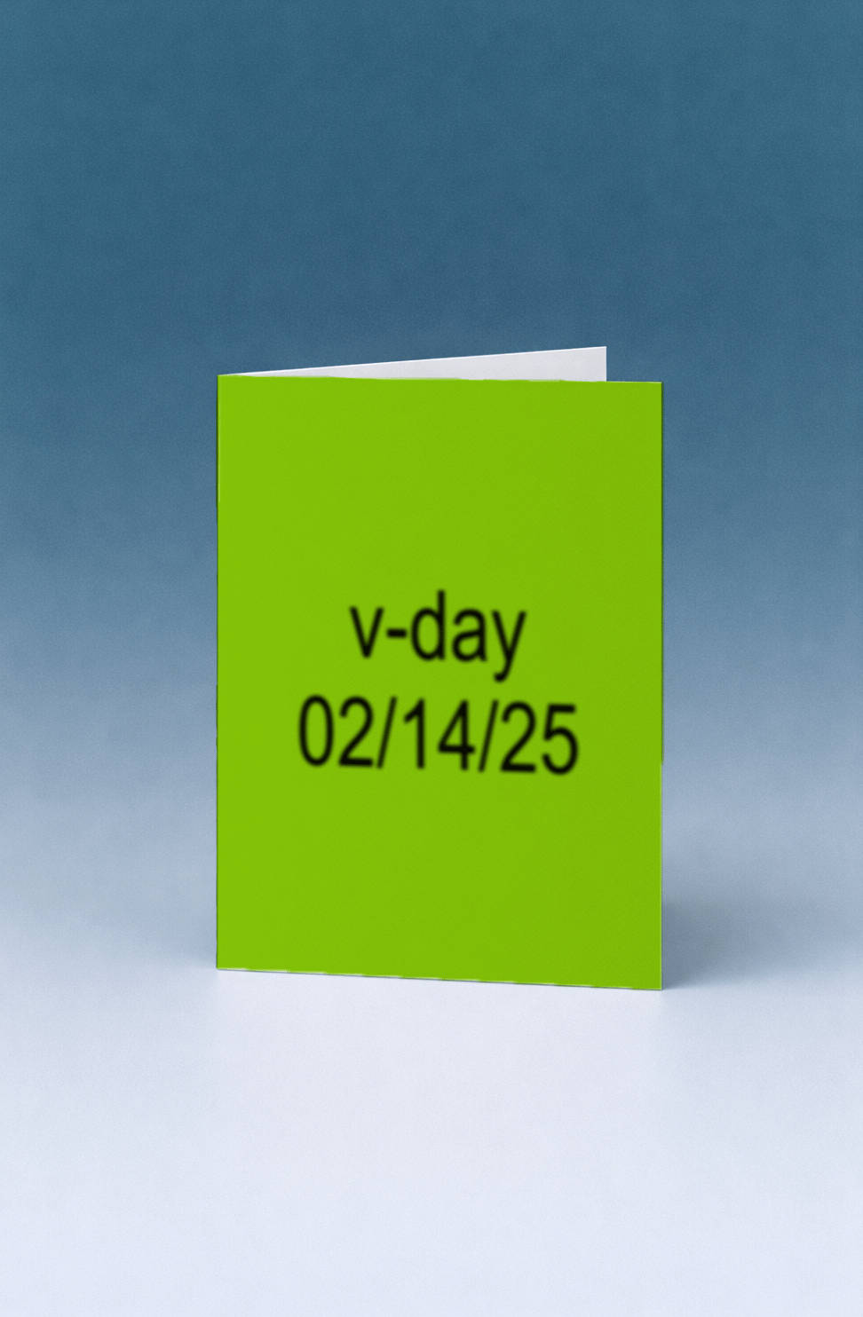 V-Day Minimalist Card mockup 5