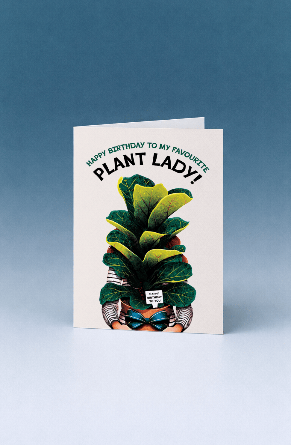 Plant Lady Birthday Card mockup 5