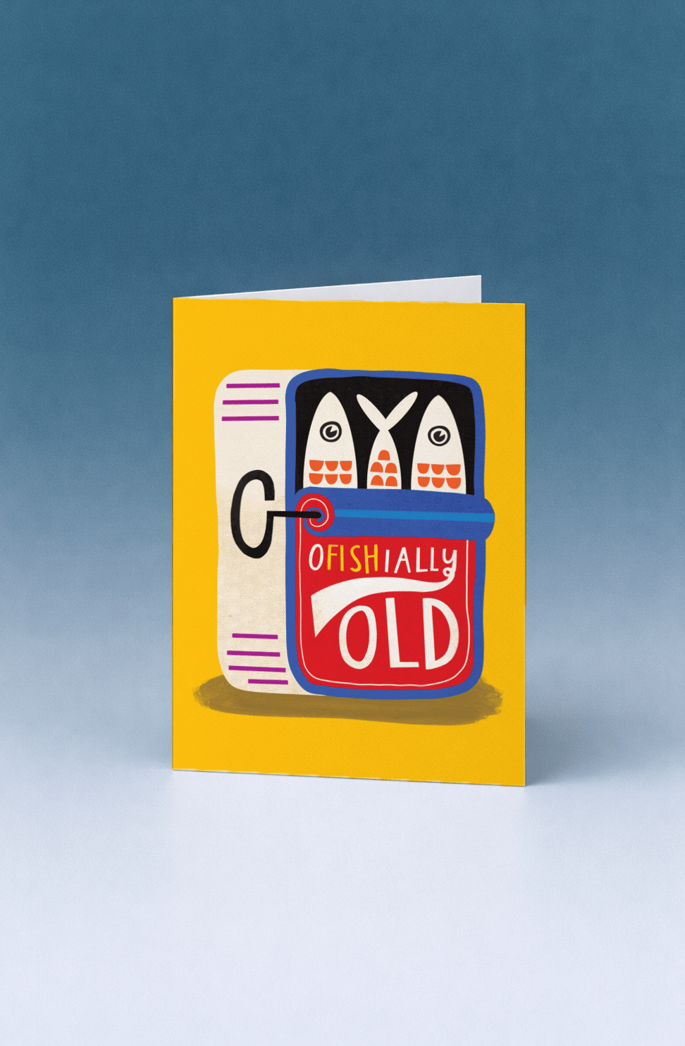 Ofishially Old Birthday Card mockup 5