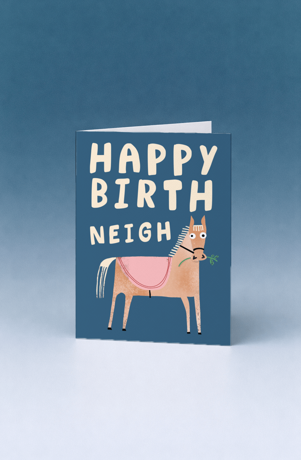 Happy Birth Neigh Horse Card mockup 5