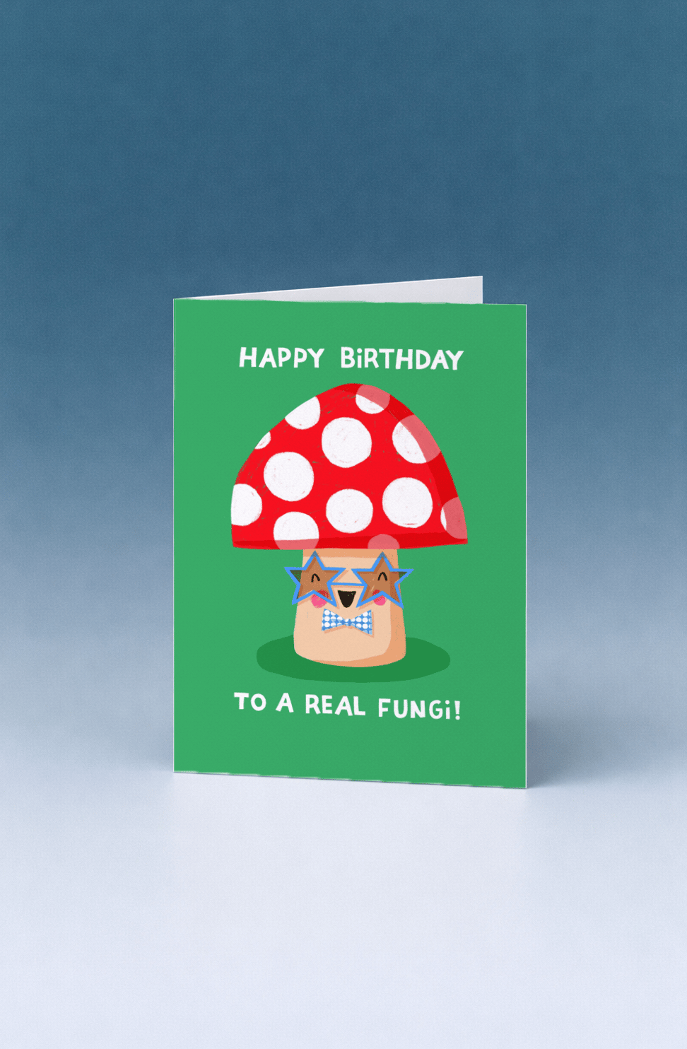 Happy Birthday to a Real Fungi Card mockup 5