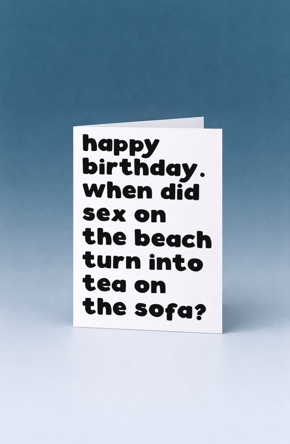 Tea on the Sofa Birthday Card mockup 5