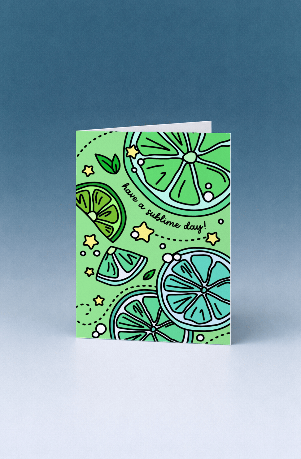 Sublime Day Lime Card mockup 5