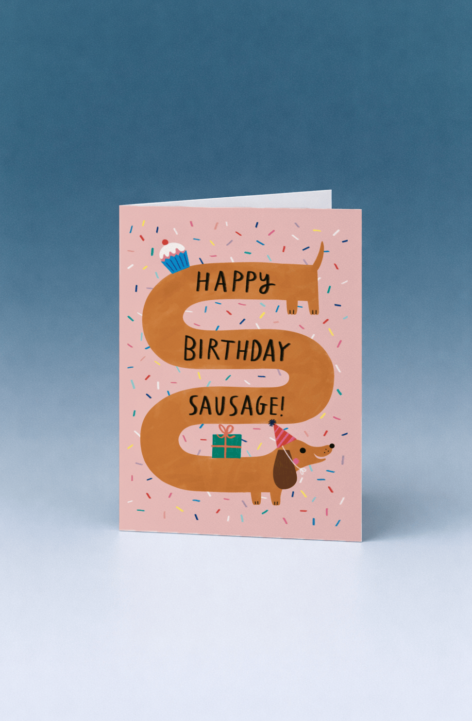 Happy Birthday Sausage Card mockup 5