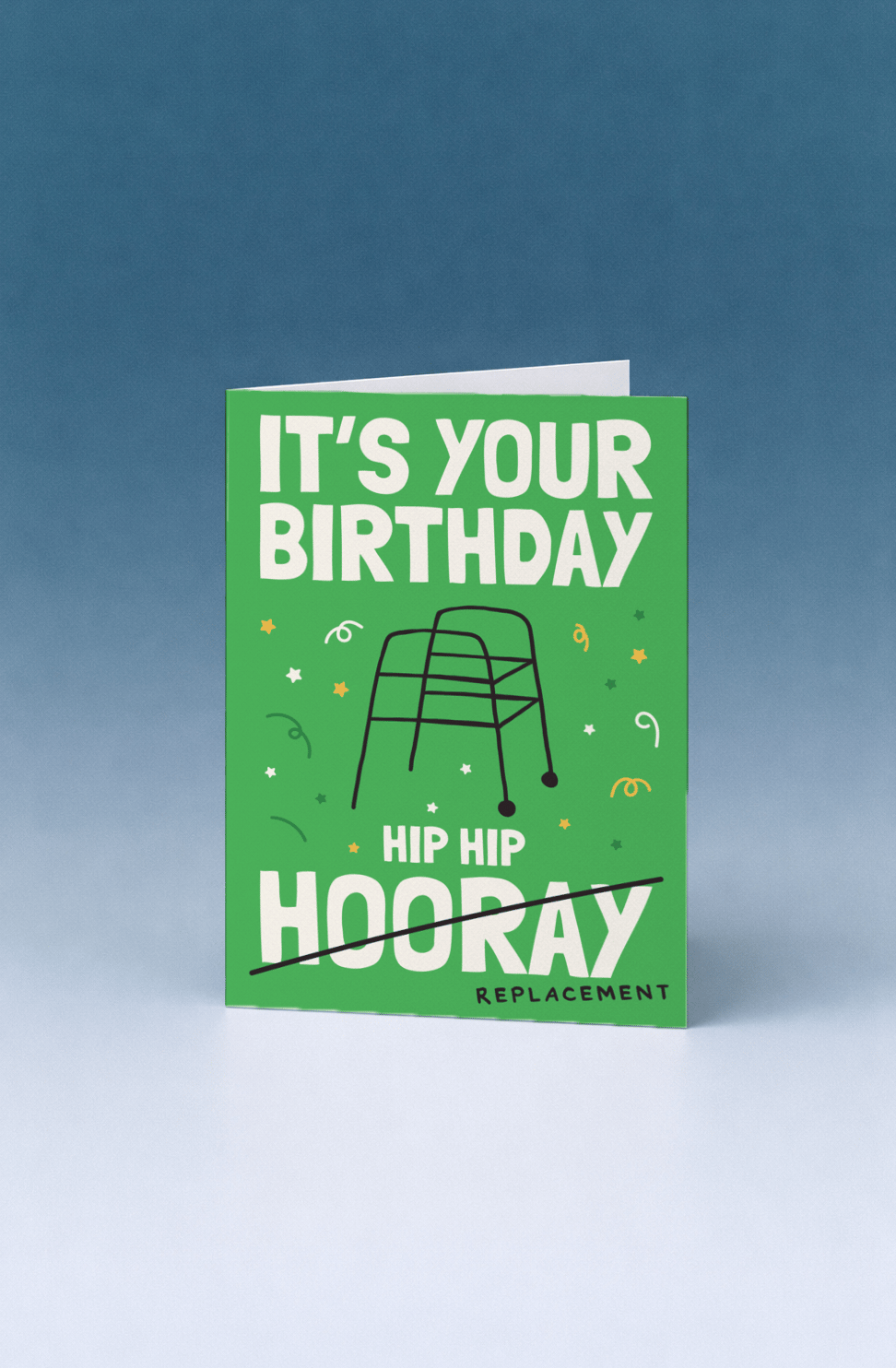 Hip Replacement Birthday Card mockup 5
