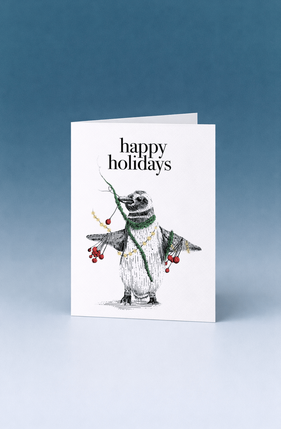 Holiday Penguin mockup 5