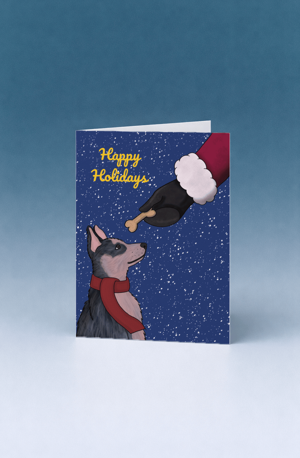 Happy Holidays Dog mockup 5