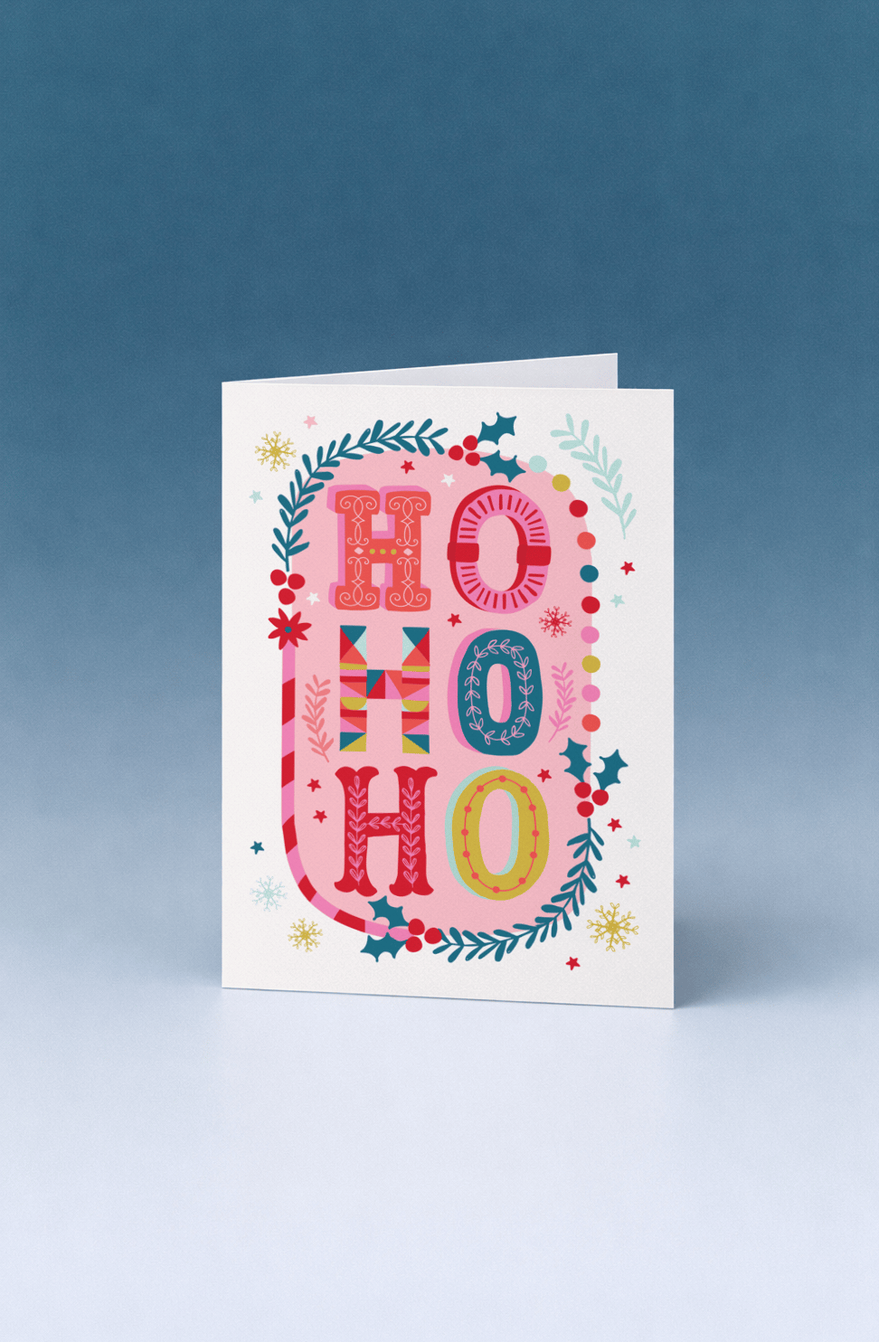 Festive Ho Ho Ho Christmas mockup 5