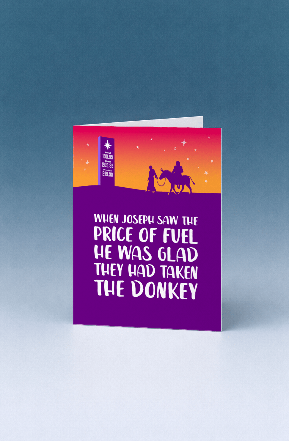 Joseph and the Donkey Christmas Fuel mockup 5