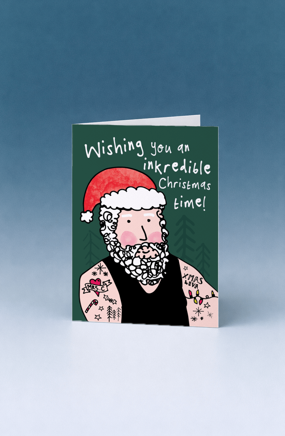 Inked-Up Santa Christmas mockup 5