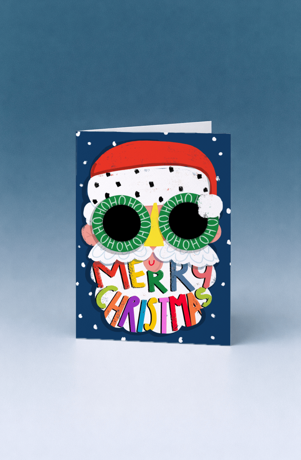 Retro Santa Glasses Christmas mockup 5