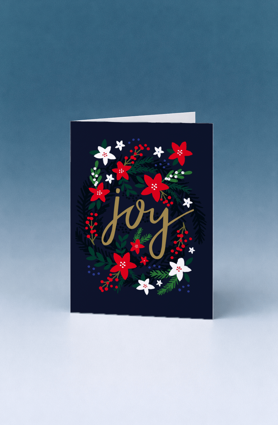 Joyful Floral Wreath mockup 5