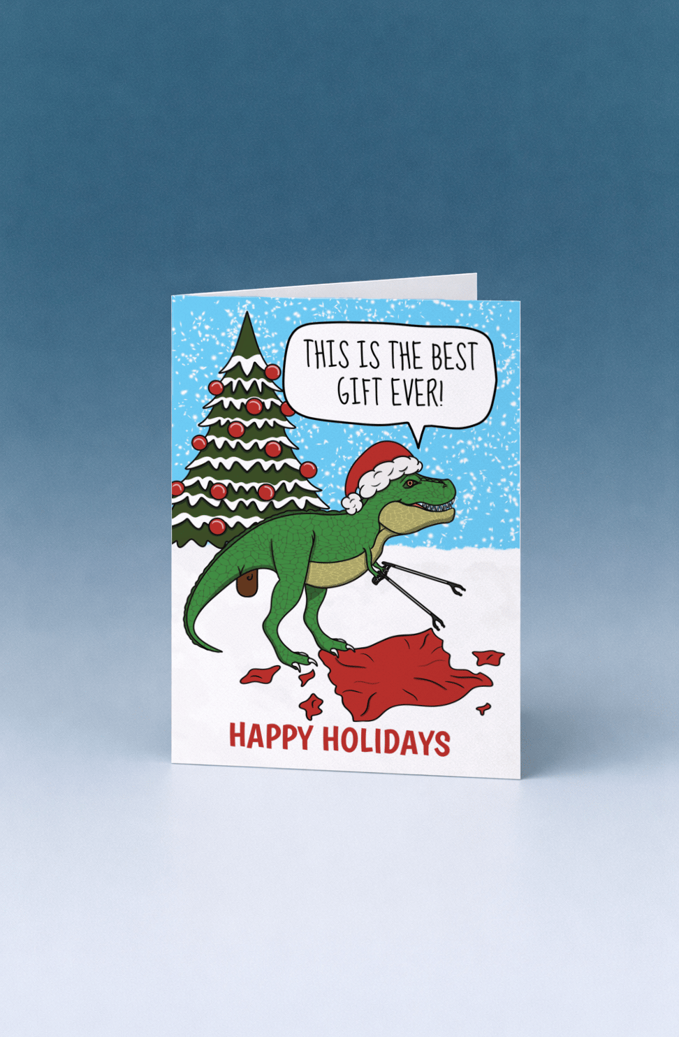 Dinosaur Christmas Gift mockup 4