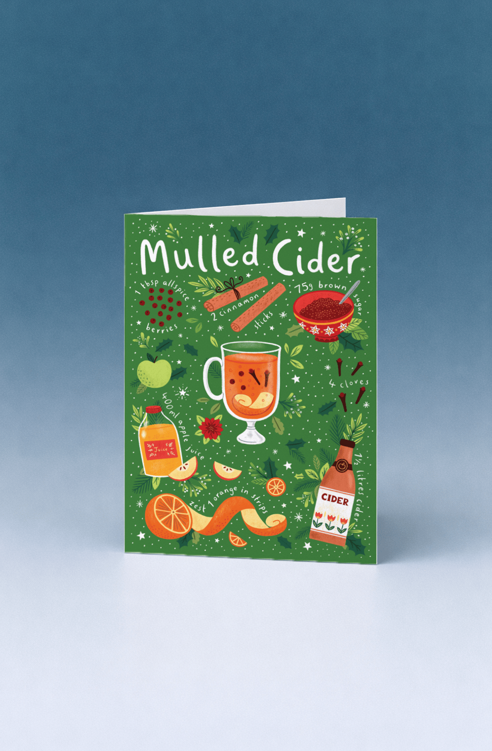 Mulled Cider Recipe Illustration mockup 4