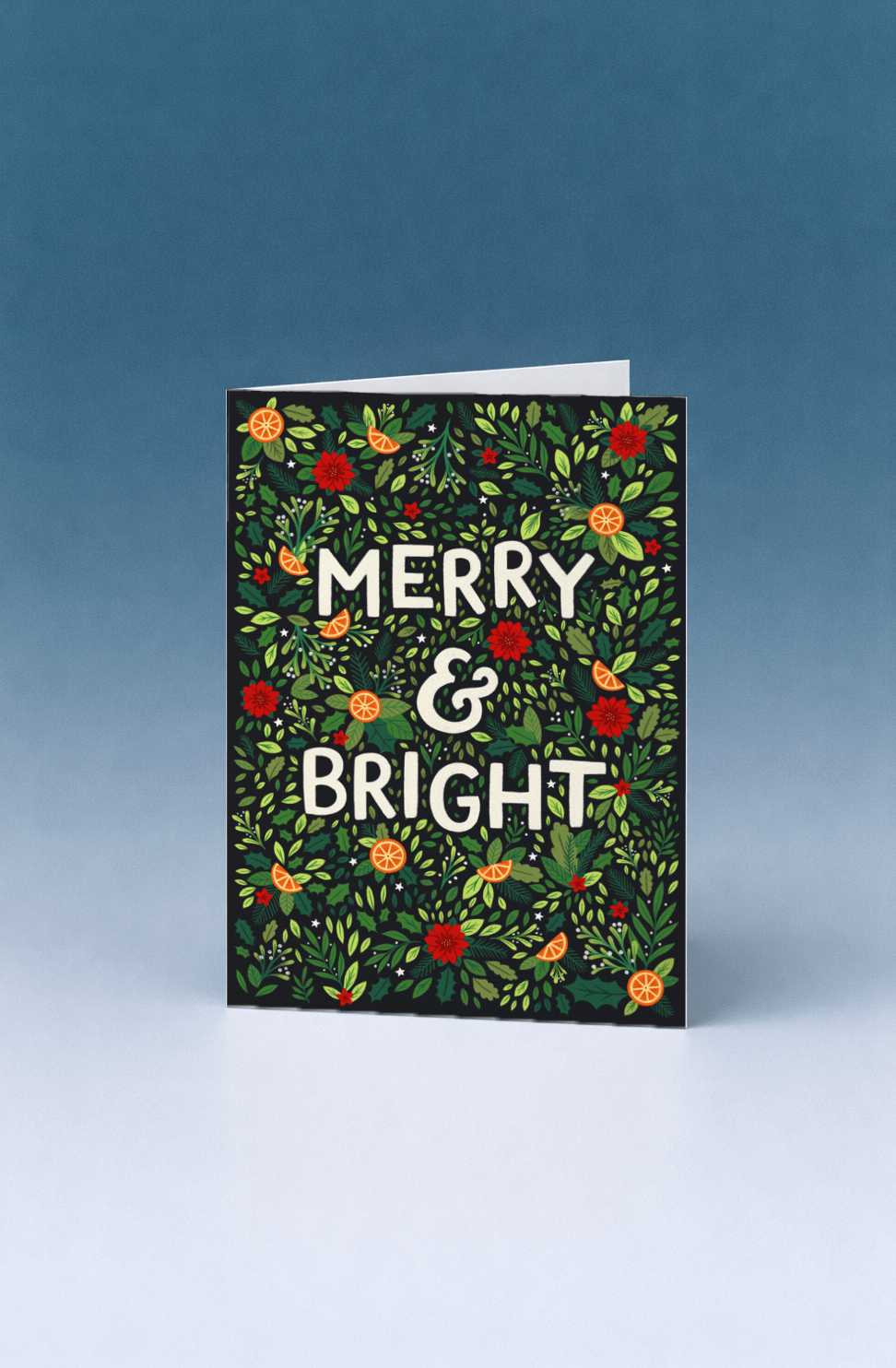 Merry & Bright Festive Illustration mockup 5