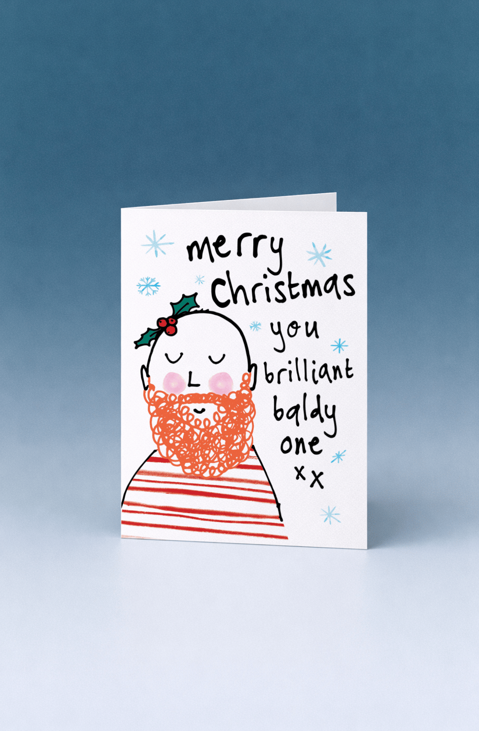 Merry Christmas You Brilliant Baldy One mockup 5