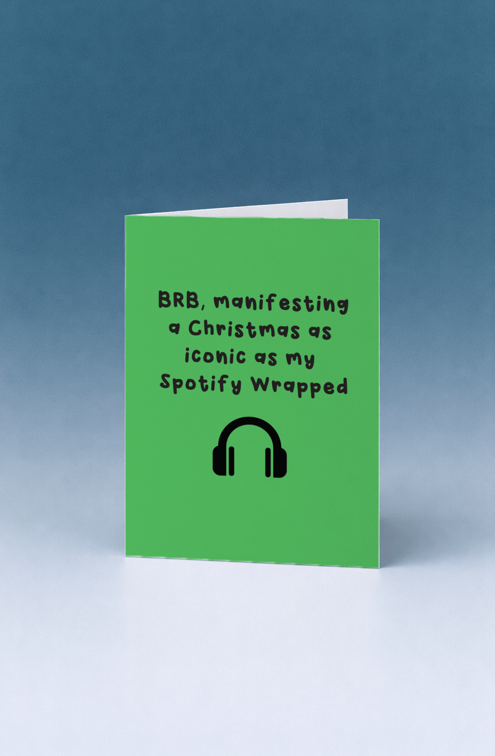 BRB, Manifesting a Christmas Card mockup 5