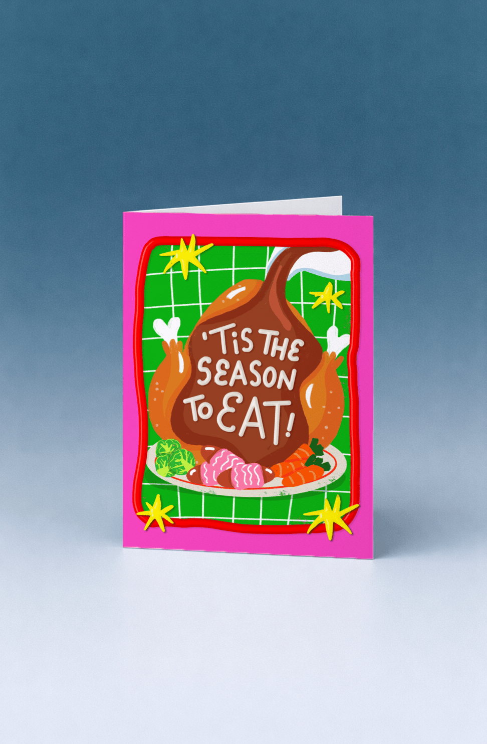 Tis the Season to Eat Christmas Card mockup 4