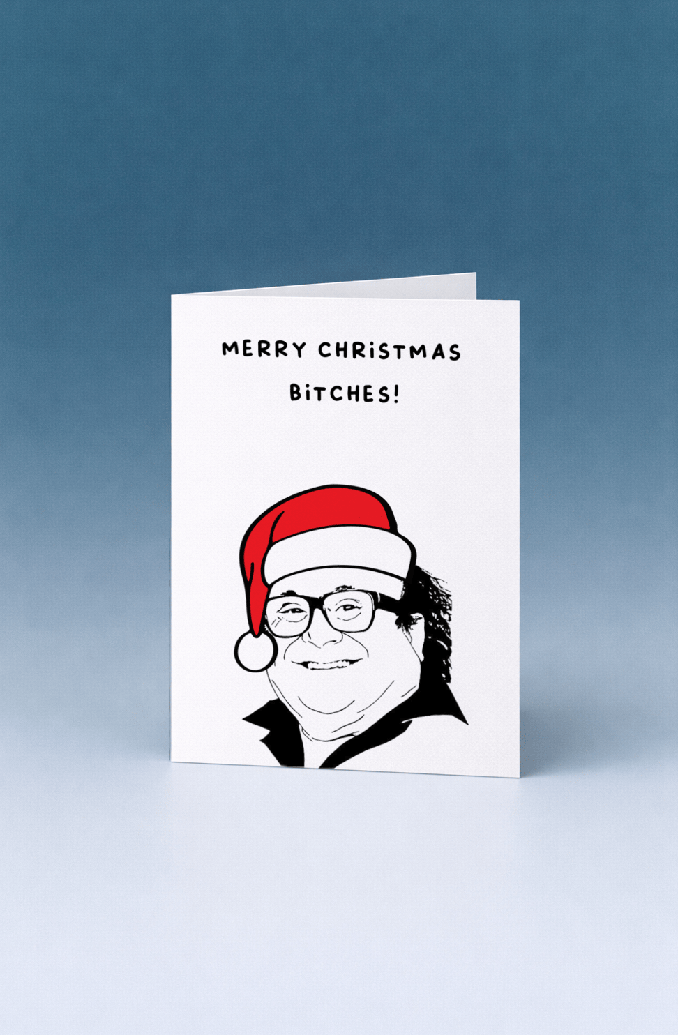 Merry Christmas Bitches Card mockup 5