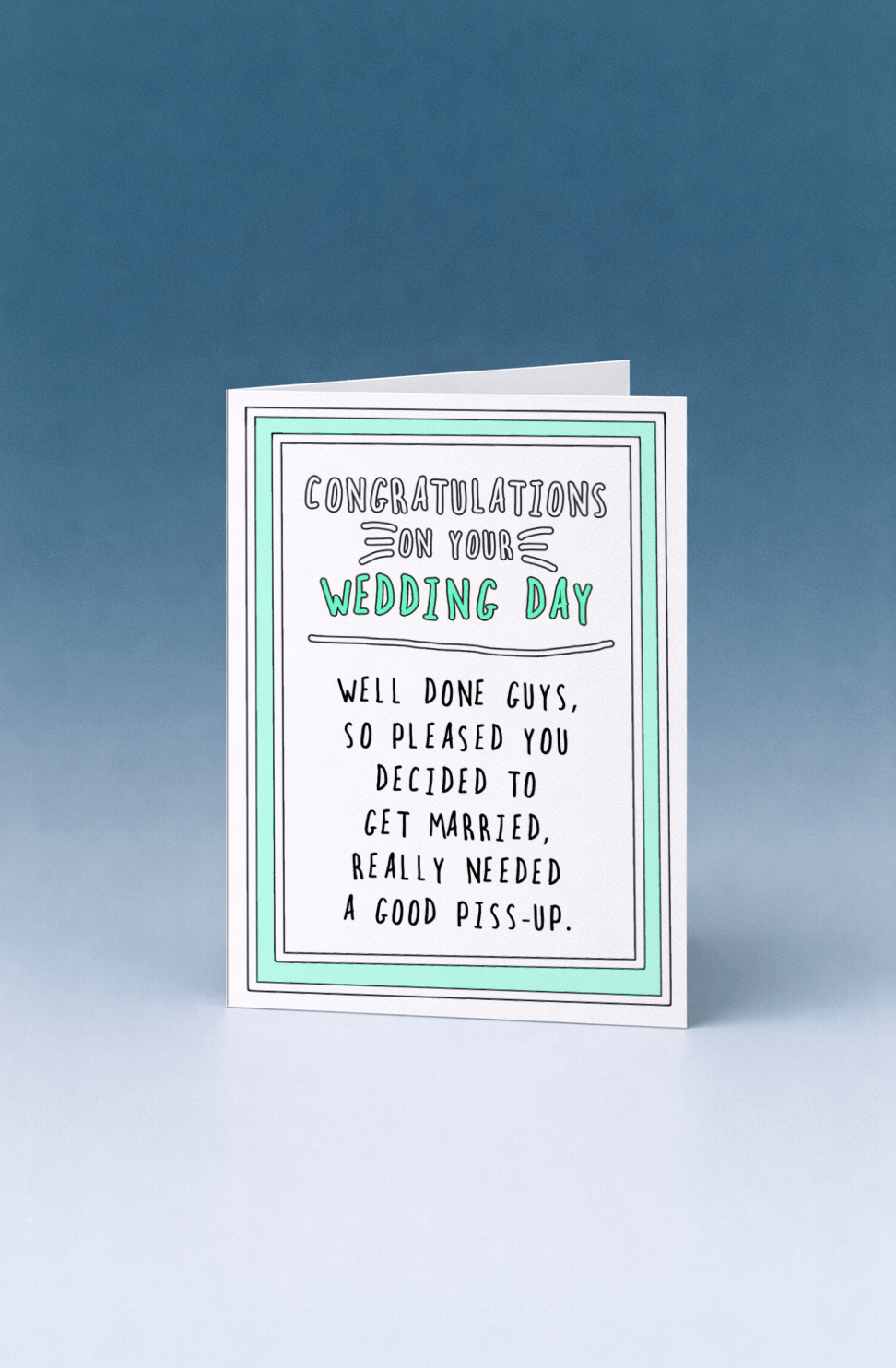 Wedding Day Celebration Card mockup 5