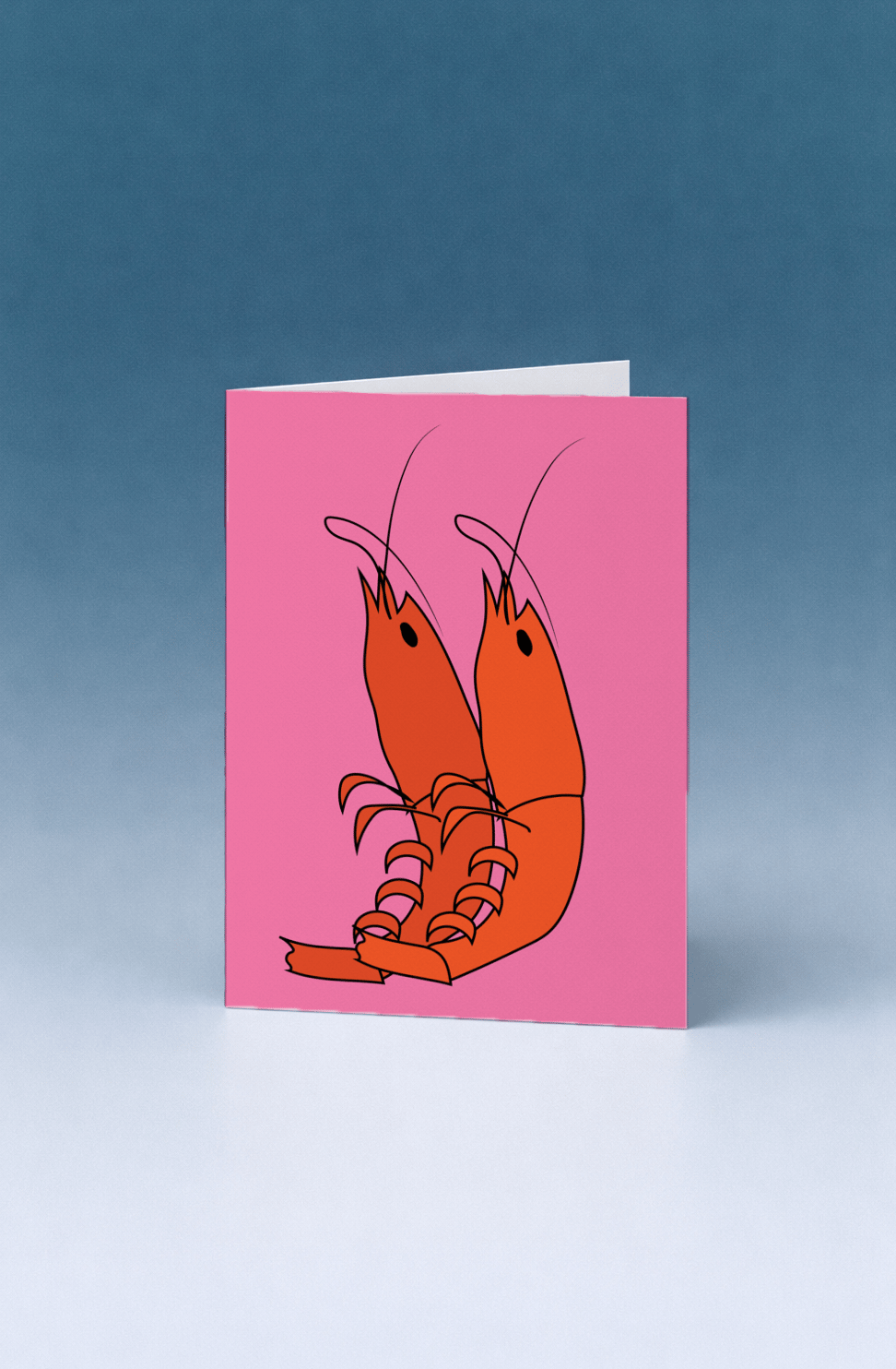 Shrimply The Best Card mockup 5