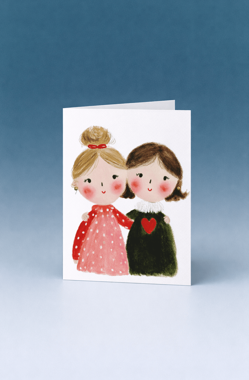 mom and daughter hugging painting mockup 5