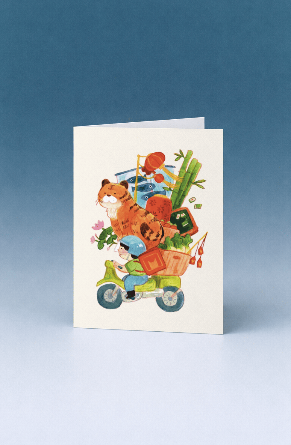 motorbike with a lot of stuff mockup 5