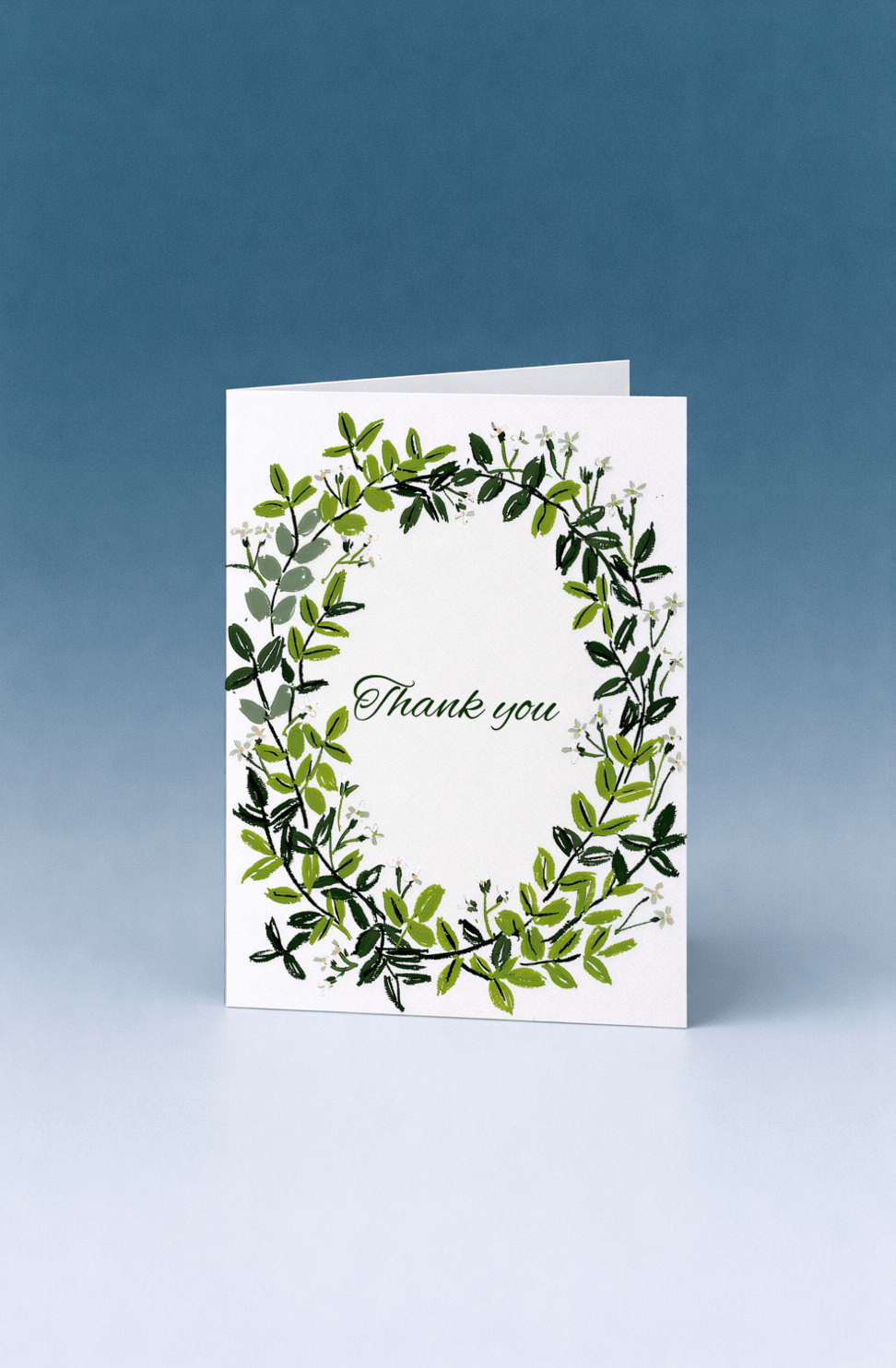 Greenery Wreath Thank You mockup 5