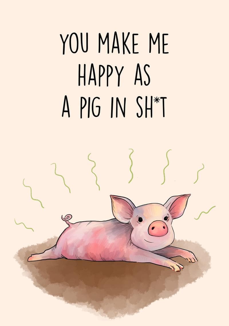 You Make Me Happy as a Pig in Sh*t