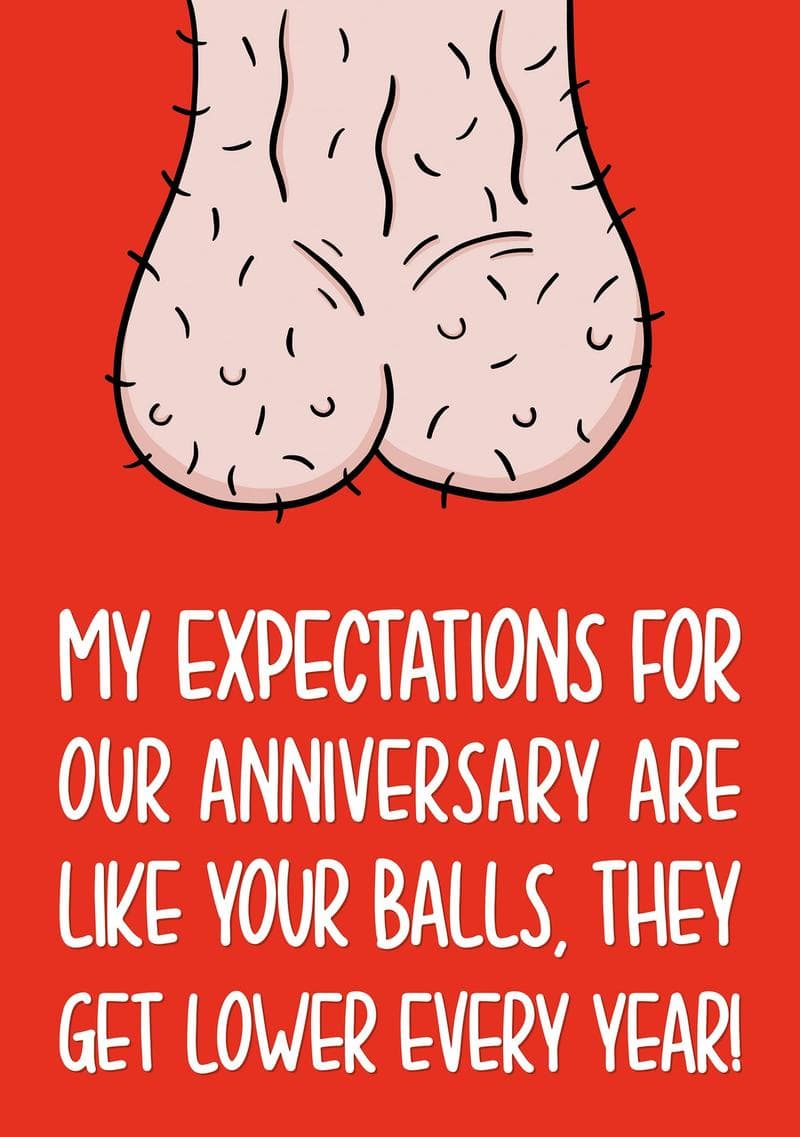 My Expectations for Our Anniversary Are Like Your Balls