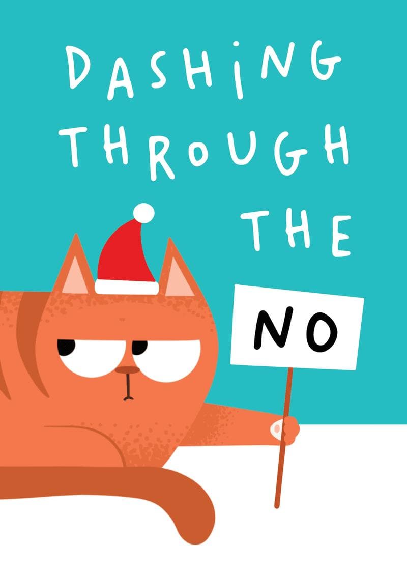 Dashing Through the No Cat Card