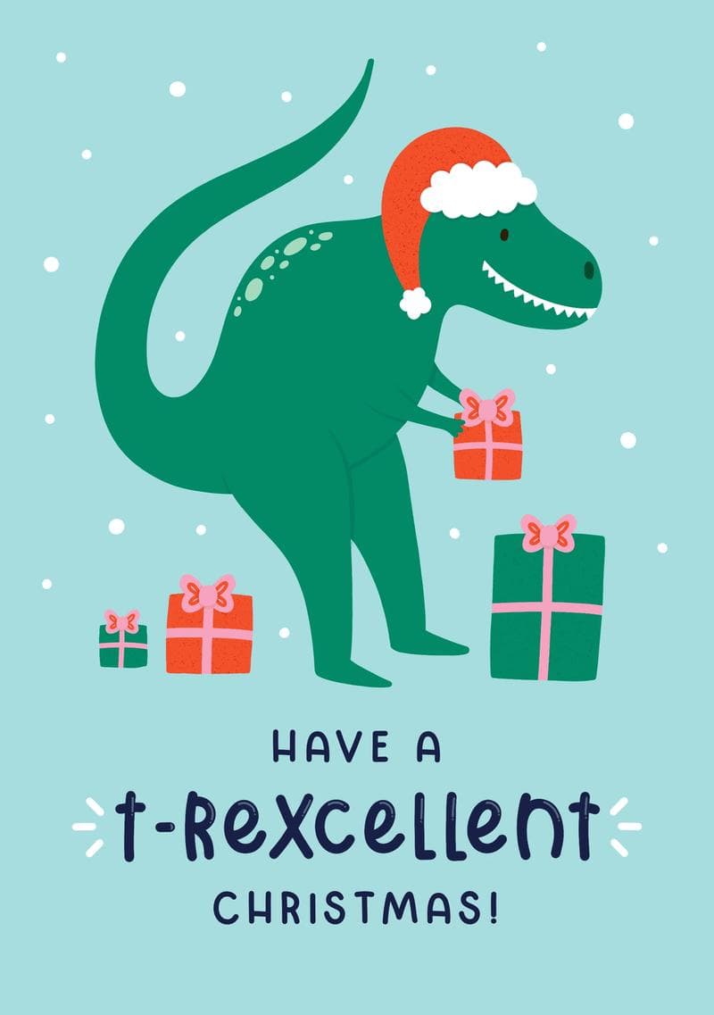 T-Rexcellent Christmas Card