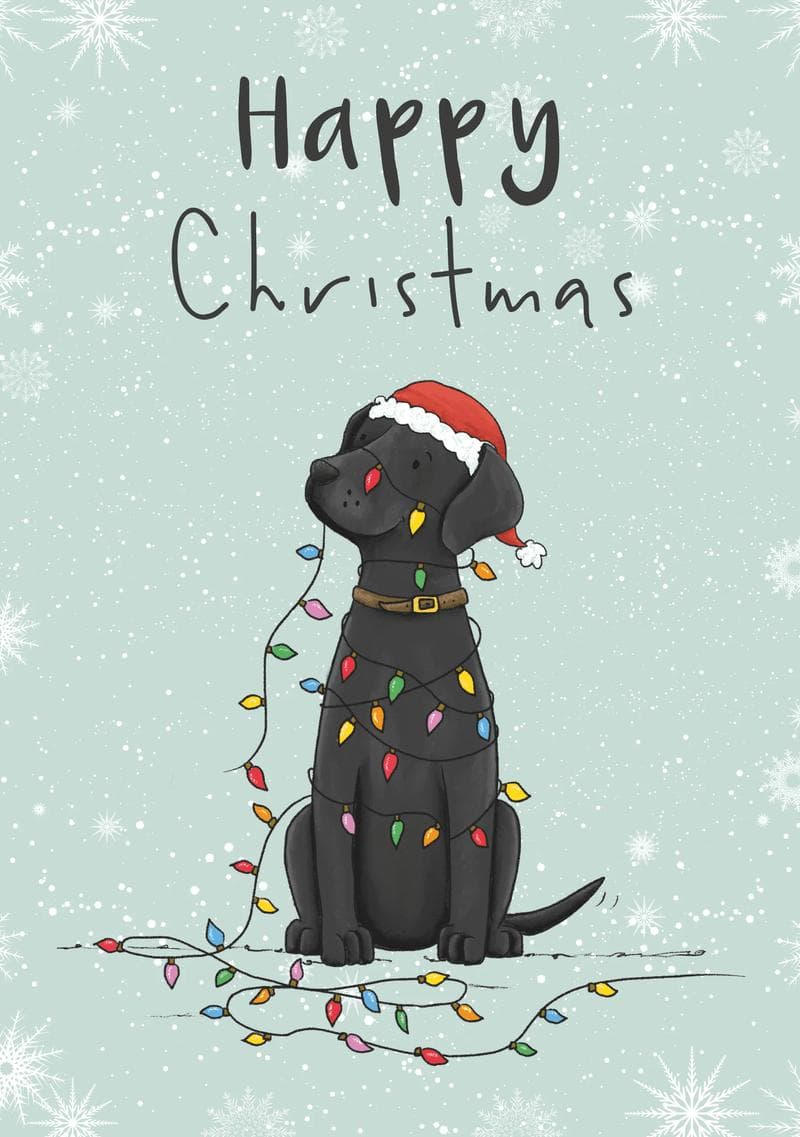 Happy Christmas Labrador Card