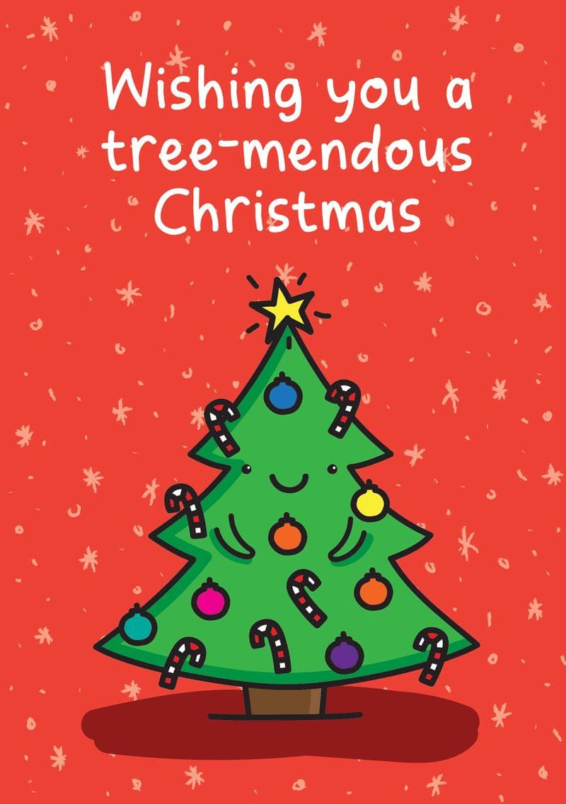 Tree-mendous Christmas Card