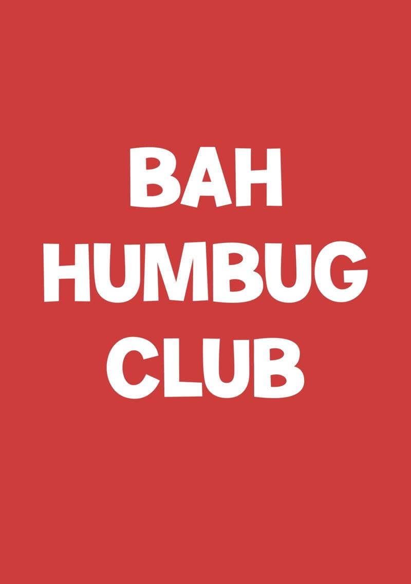 Bah Humbug Club Card