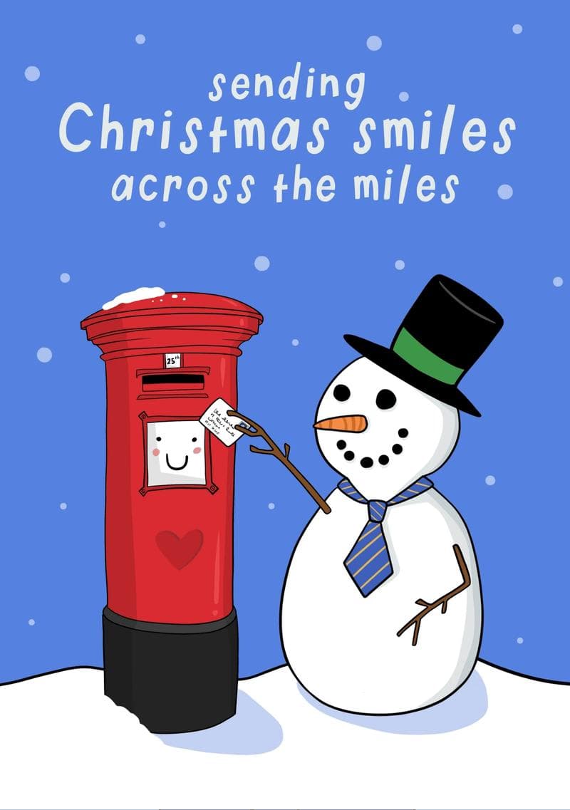 Sending Christmas Smiles Across the Miles Card