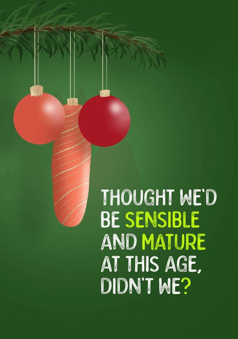 Sensible and Mature Christmas Card