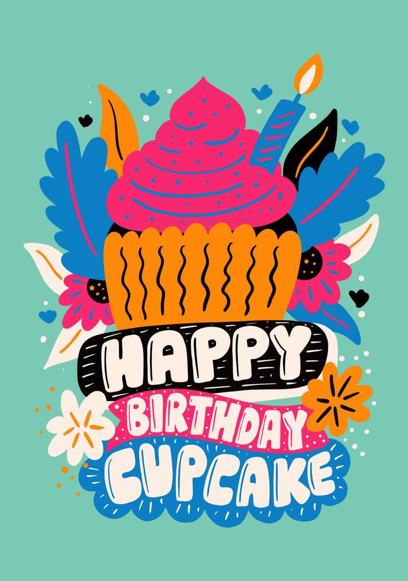 Happy Birthday Cupcake