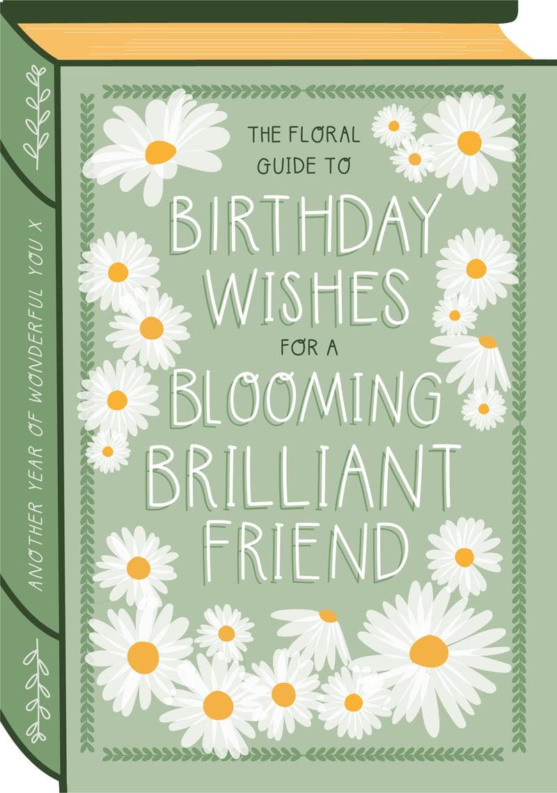 Floral Birthday Wishes Card for a Brilliant Friend