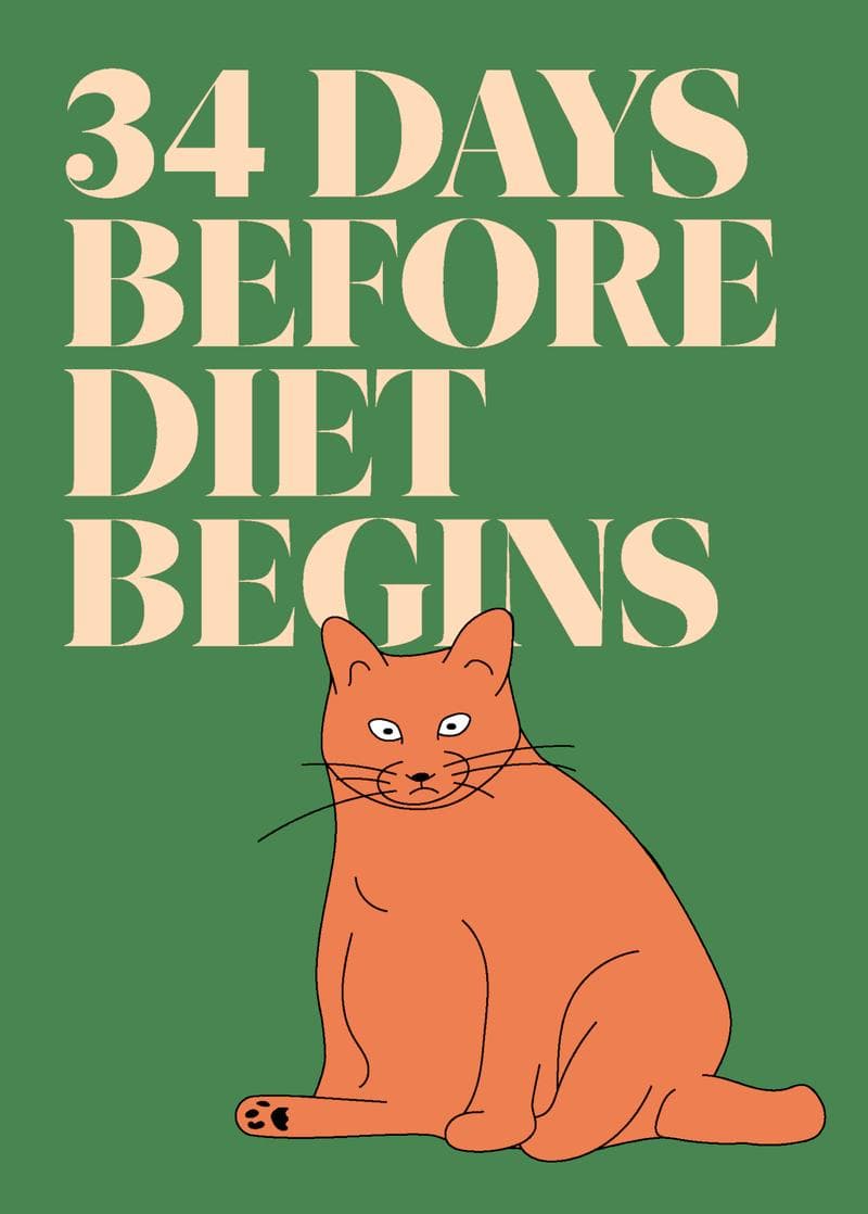 Countdown Cat Card card