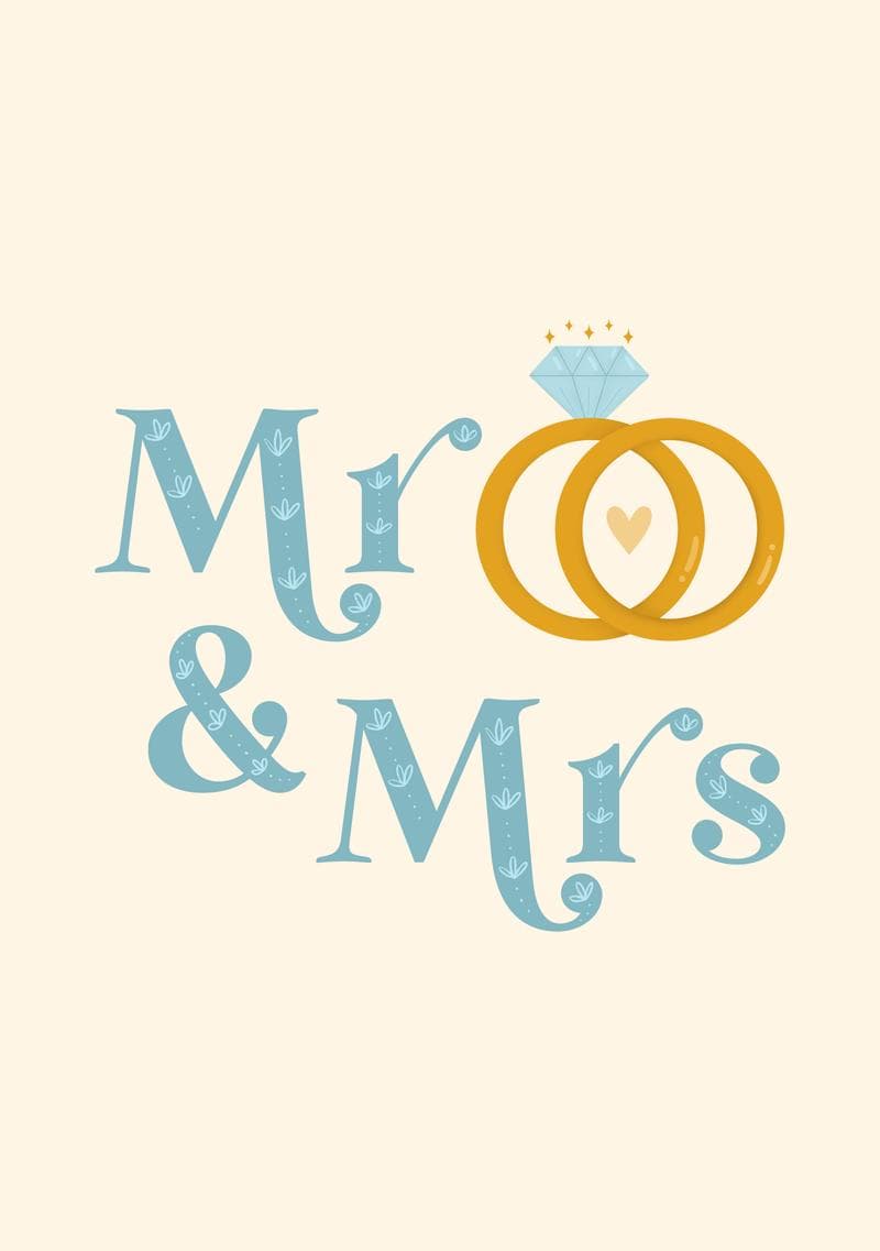 Mr. & Mrs. Rings Card